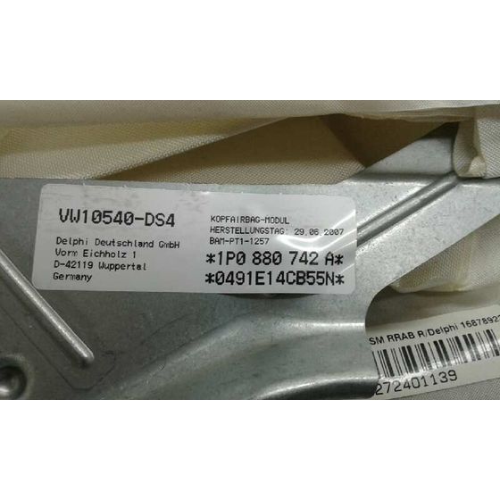 Airbag Cortina Delantero Derecho para Seat Leon (1P1)
