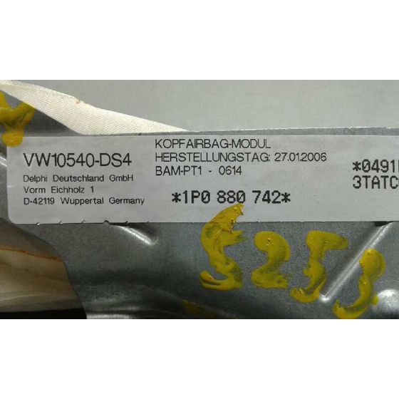 Airbag Cortina Delantero Derecho para Seat Leon (1P1)