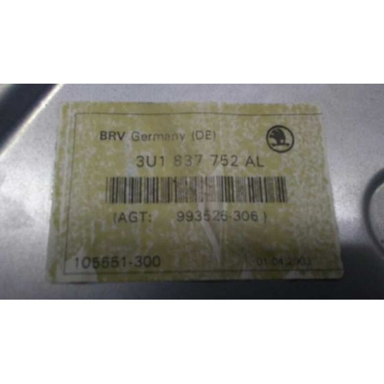 Elevalunas Delantero Derecho Para Skoda Superb
