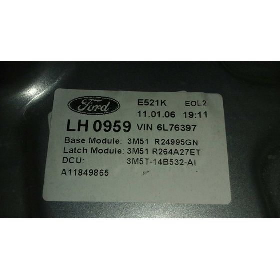 Elevalunas Trasero Izquierdo Para Ford Focus C-Max
