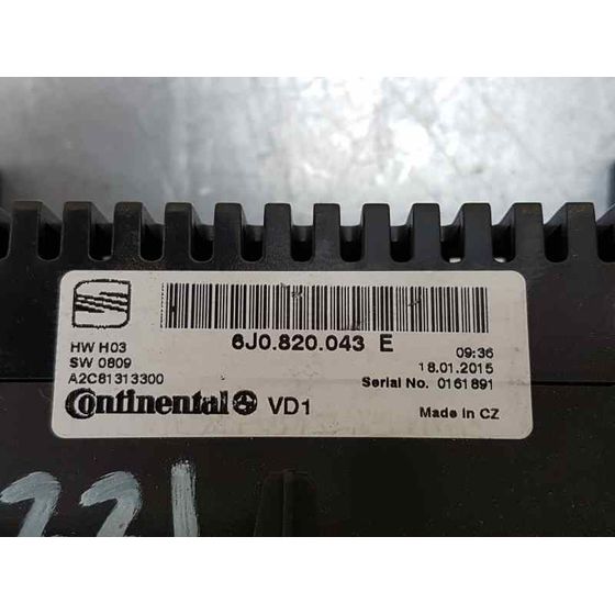 Mando Climatizador para Seat Ibiza (6J5)