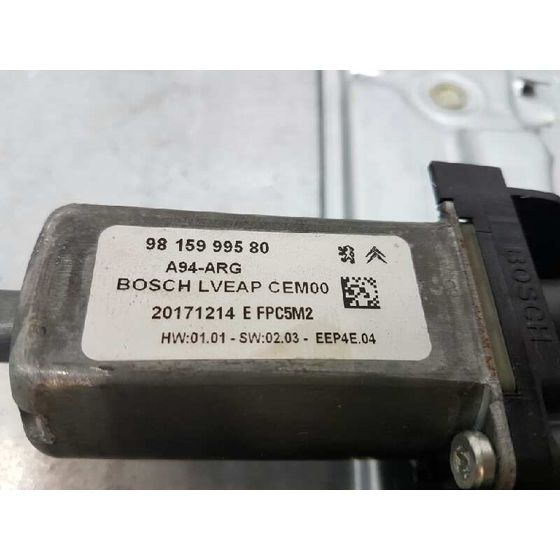 Elevalunas Trasero Izquierdo Para Peugeot 2008