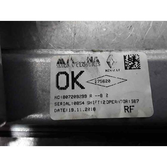Elevalunas Delantero Derecho para Dacia Sandero