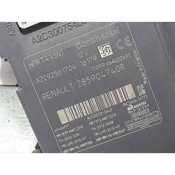Clausor De Tarjeta Para Renault Captur