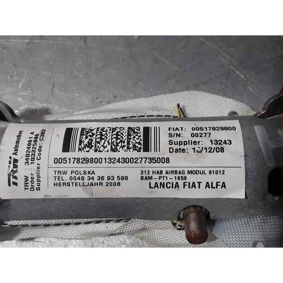 Airbag Cortina Delantero Derecho  Para Fiat Nuova 500