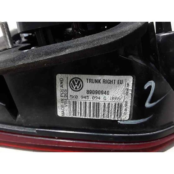 Piloto Trasero Derecho Para Volkswagen Golf Vi