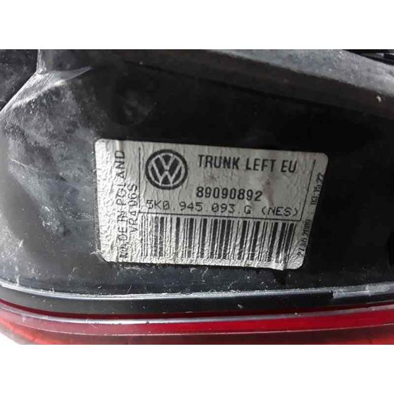 Piloto Trasero Izquierdo Para Volkswagen Golf Vi