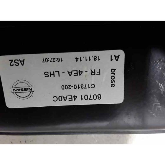 Elevalunas Delantero Izquierdo Para Nissan Qashqai