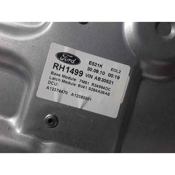 Elevalunas Trasero Derecho Para Ford Kuga