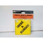 Cartel Bebe A Bordo Con  Ventosa para Universal Accesorio