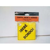 Cartel Bebe A Bordo Con  Ventosa para Universal Accesorio