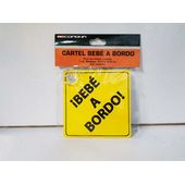 Cartel Bebe A Bordo Con Ventosa para Universal Accesorio