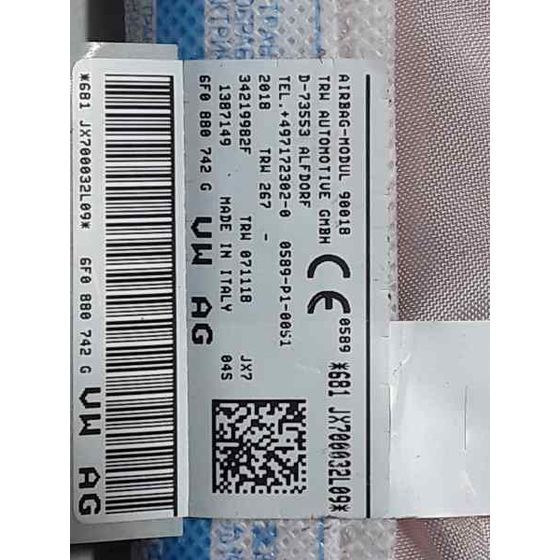 Airbag Cortina Delantero Derecho Para Seat Ibiza