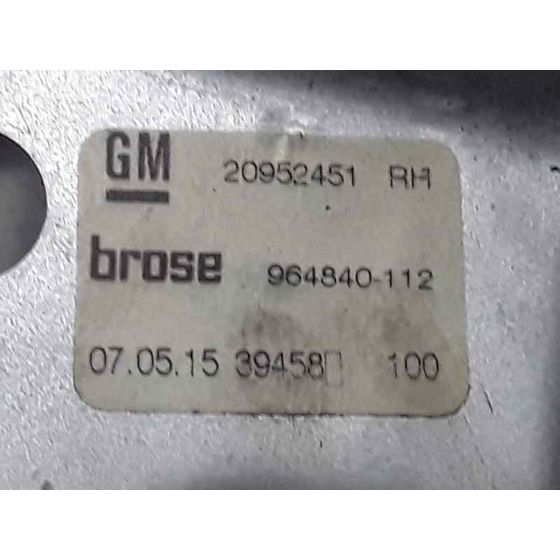 Elevalunas Trasero Derecho Para Opel Insignia Berlina