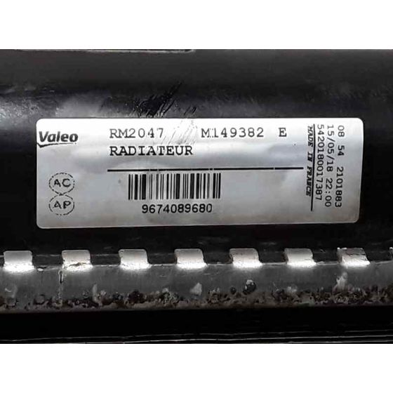 Radiador Agua Para Citroen Berlingo Cuadro