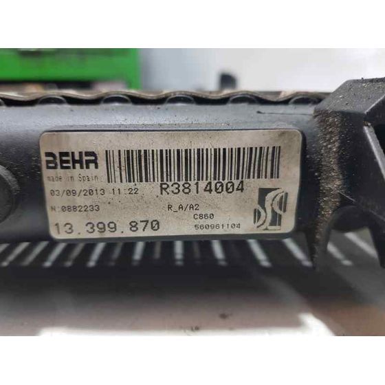 Radiador Agua Para Opel Adam