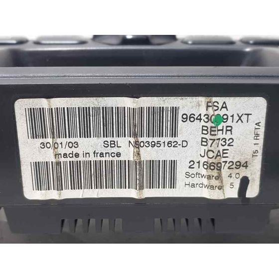 Mando Climatizador Para Peugeot 307