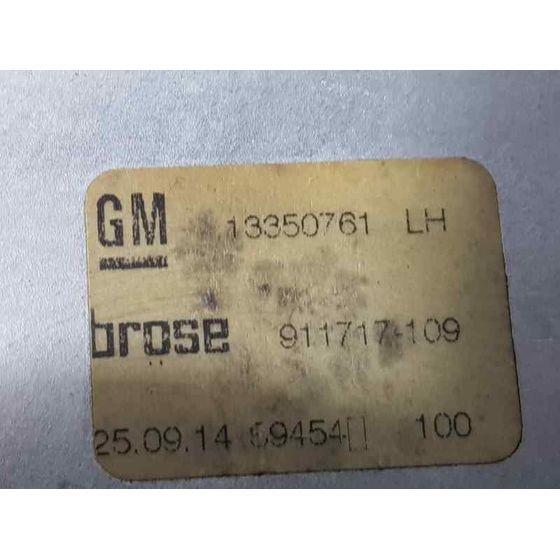 Elevalunas Trasero Izquierdo Para Opel Astra J Lim.