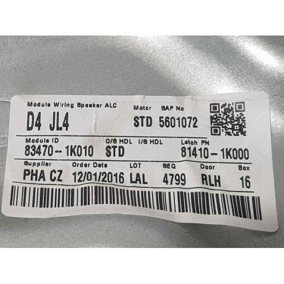 Elevalunas Trasero Izquierdo Para Hyundai Ix20