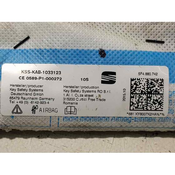 Airbag Cortina Delantero Derecho Para Seat Leon St