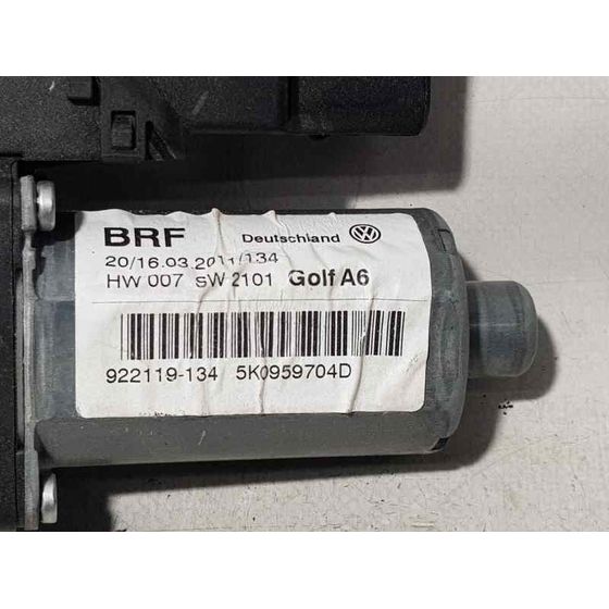Motor Elevalunas Trasero Derecho para Volkswagen Golf Vi (5K1)