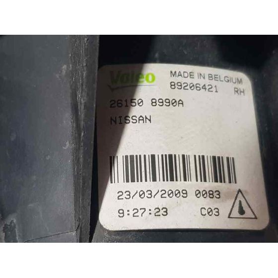 Faro Antiniebla Derecho Para Nissan Qashqai