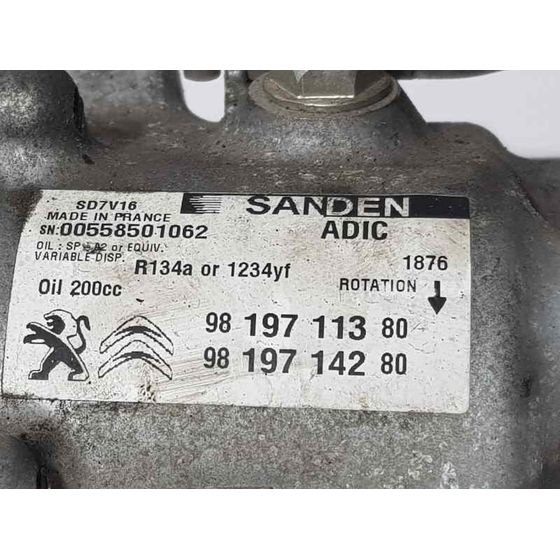 Compresor Aire Acondicionado Para Peugeot Boxer Furgón Techo Elevado
