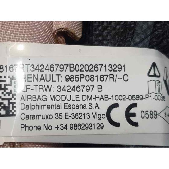 Airbag Cortina Delantero Derecho Para Dacia Duster Ii