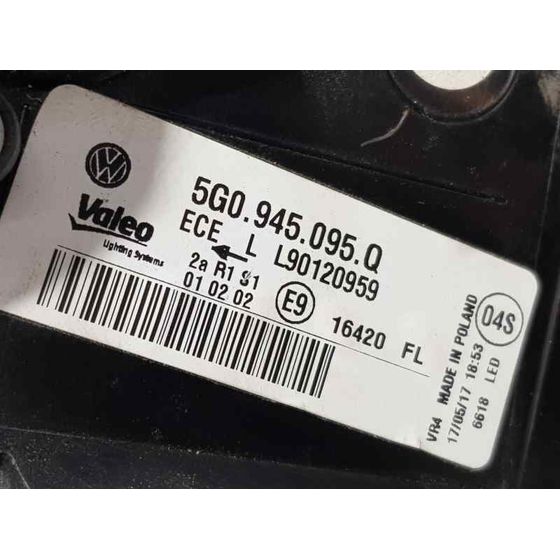 Piloto Trasero Izquierdo Para Volkswagen Golf Vii Sportsvan