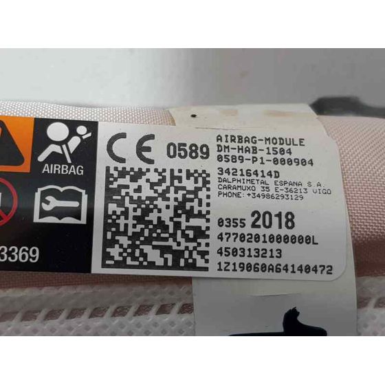 Airbag Cortina Delantero Izquierdo Para Citroen C3 Aircross