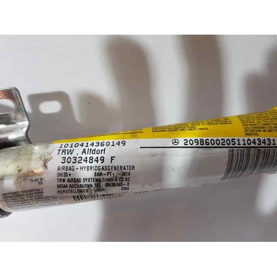 Airbag Cortina Delantero Derecho Para Mercedes Clase Clk Coupe