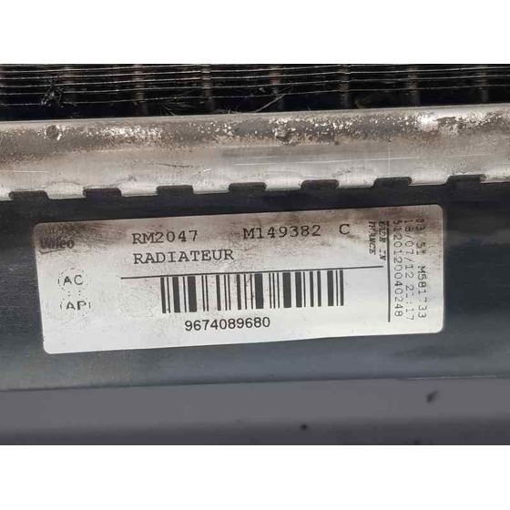 Radiador Agua Para Citroen C4 Lim.