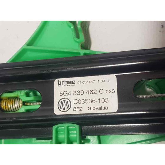 Elevalunas Trasero Derecho Para Volkswagen Golf Vii Sportsvan