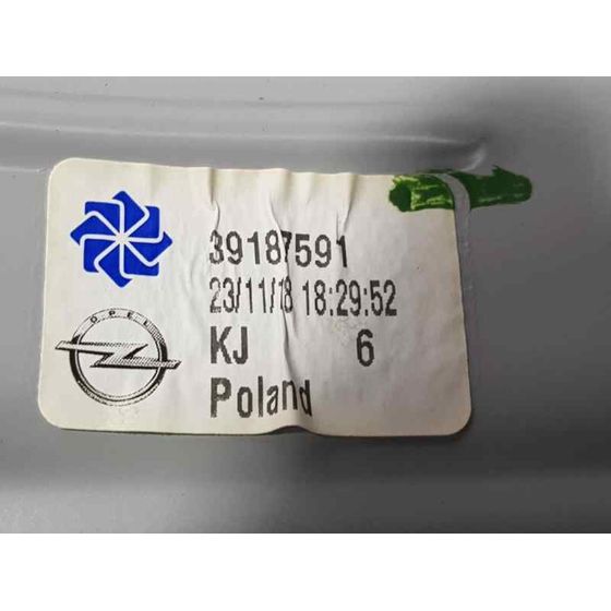 Elevalunas Trasero Izquierdo Para Opel Crossland X