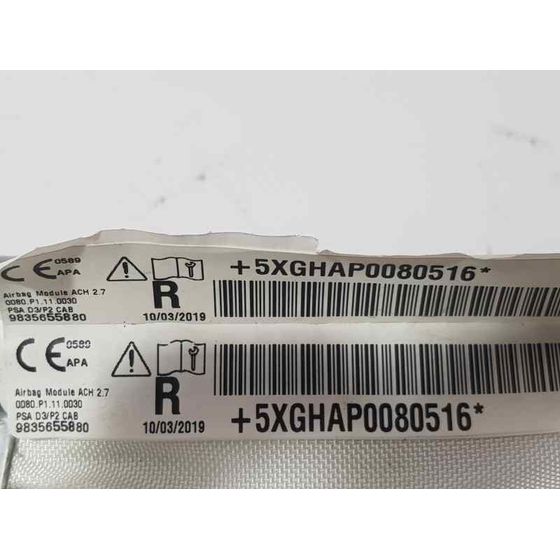 Airbag Cortina Delantero Derecho Para Ds 3 Crossback