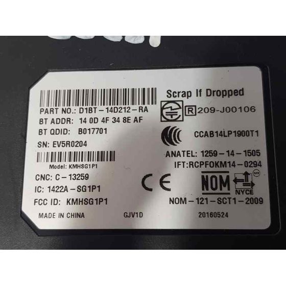 Modulo Electronico para Ford Fiesta (Ccn)