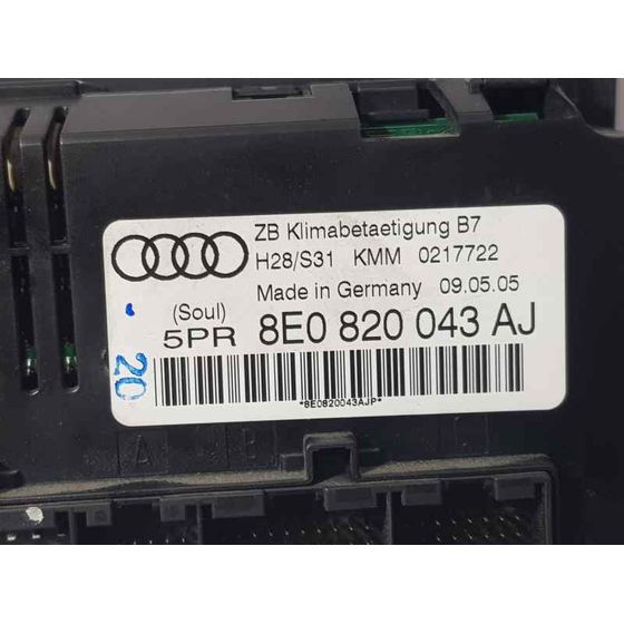 Mando Climatizador para Audi A4 Berlina (8E)