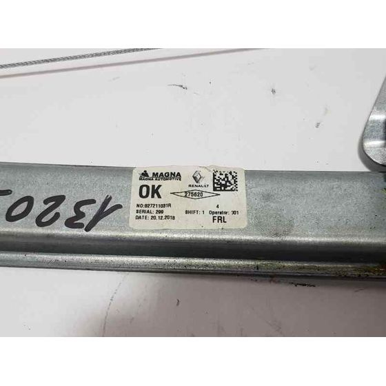 Elevalunas Trasero Izquierdo Para Dacia Sandero