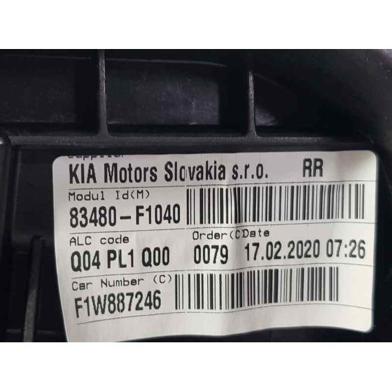 Elevalunas Trasero Derecho Para Kia Sportage