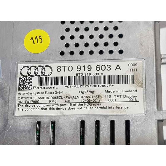 Pantalla Multifuncion Para Audi A4 Ber.