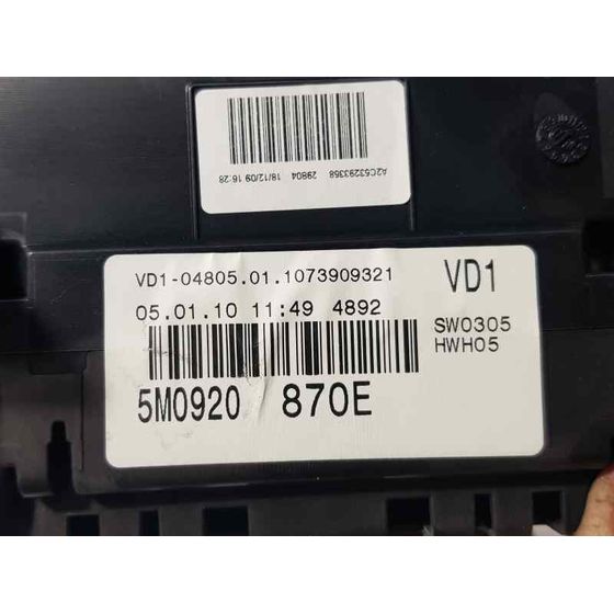Cuadro Instrumentos Para Volkswagen Golf Plus