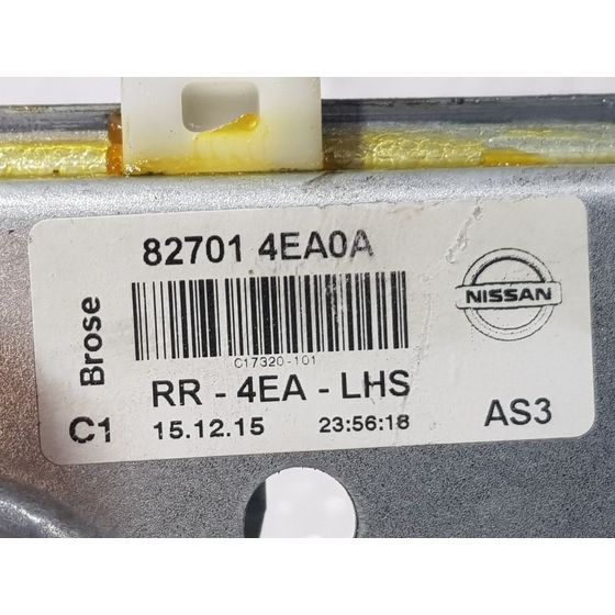 Elevalunas Trasero Izquierdo Para Nissan Qashqai