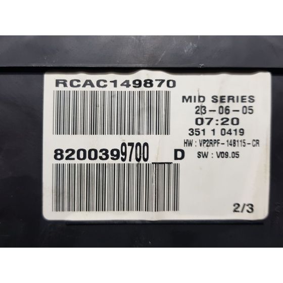 Cuadro Instrumentos Para Renault Megane Ii Berlina 5P