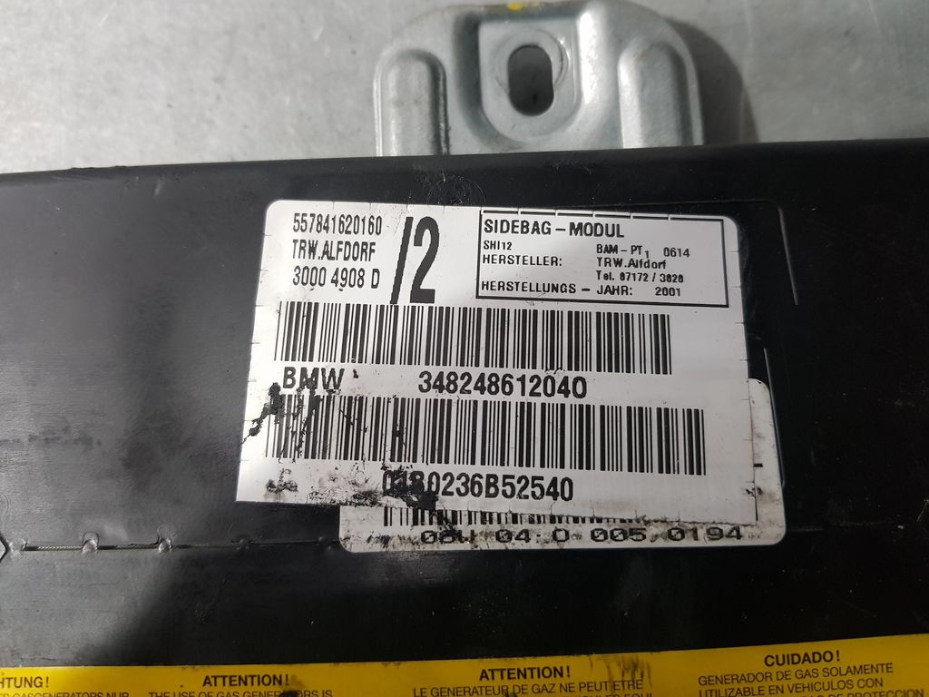 Airbag Lateral Delantero Izquierdo para Bmw X5 (E53)