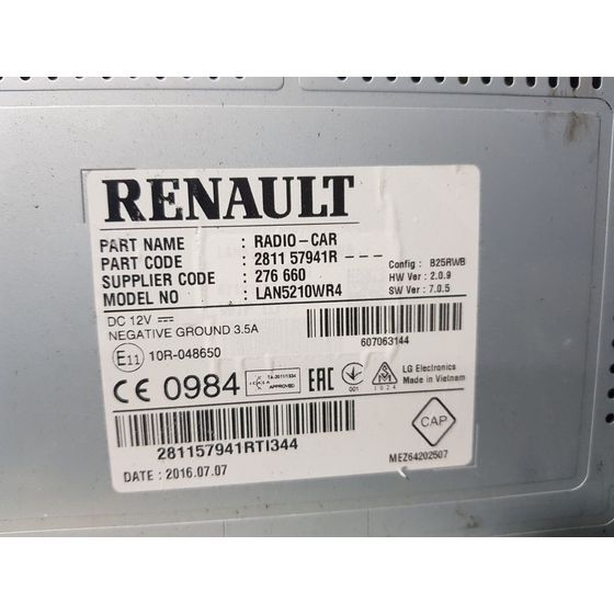 Sistema Navegacion Gps Para Renault Clio Iv