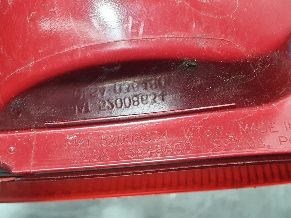 Piloto Trasero Derecho Paragolpes Para Fiat Nuova 500
