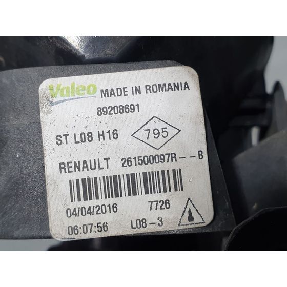 Faro Antiniebla Derecho Para Renault Clio Iv