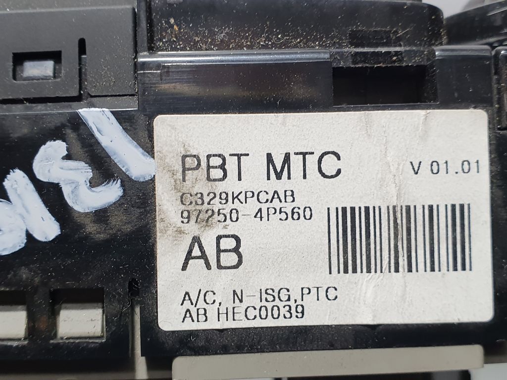 Mando Calefaccion / Aire Acondicionado Para Hyundai I20