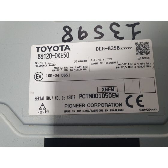 Sistema Audio / Radio Cd Para Toyota Hilux