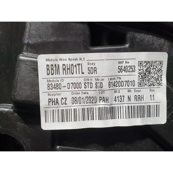 Elevalunas Trasero Derecho para Hyundai Tucson